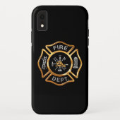 Fire Department Gold Badge Case-Mate iPhone Case (Achterkant)