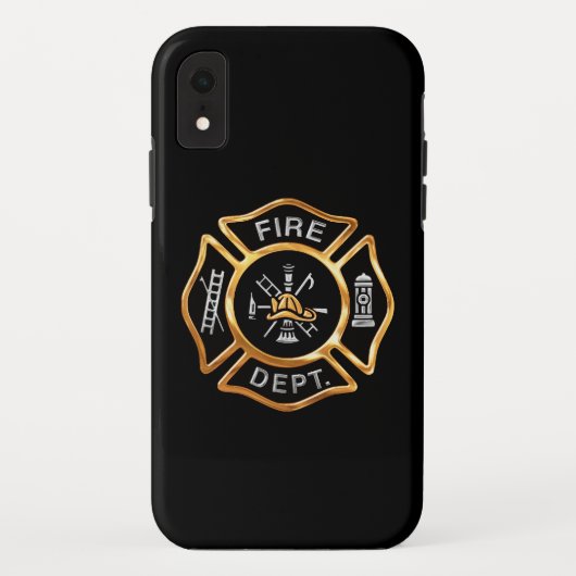 Fire Department Gold Badge Case-Mate iPhone Case (Achterkant)