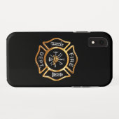 Fire Department Gold Badge Case-Mate iPhone Case (Achterkant (horizontaal))