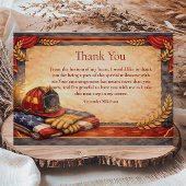 Fire Department Graduation Bedankkaart