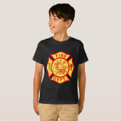 Fire Department Logo Uniform Fireman Symbol Firefi T-shirt (Voorkant volledig)