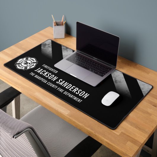 Fire Department Thin Red Line Logo Firefighter Bureaumat (Kantoor 2)