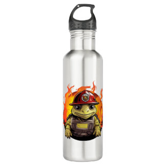 Fire department turtle waterfles 