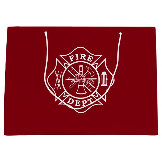 Fire Dept/Firefighter Large Cft Bag Cadeautasje (Voorkant)