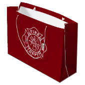 Fire Dept/Firefighter Large Cft Bag Cadeautasje (Achterkant Gekanteld)