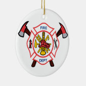 Fire Dept Keramisch Ornament (Rechts)