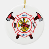 Fire Dept Keramisch Ornament (Voorkant)