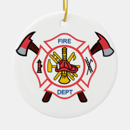 Fire Dept Keramisch Ornament