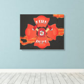 Fire Dept Logo Canvas Afdruk (Insitu (Houten vloer))