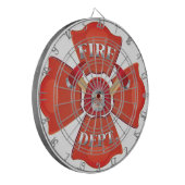 Fire Dept Logo Dartbord (Voorkant Links)