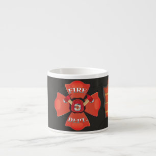 Fire Dept Logo Espresso Kop