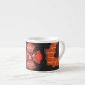 Fire Dept Logo Espresso Kop (Voorkant rechts)