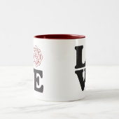 Fire Dept "LOVE" Mok met twee toonkoffie (Center)