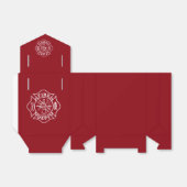 Fire Dept Maltese Cross Tent Favor Box Bedankdoosjes (Uitgevouwen)