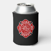 Fire Dept Maltezer Cross Bottle Cooler (Blikje Achterkant)