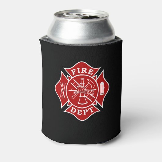 Fire Dept Maltezer Cross Bottle Cooler (Blikje Achterkant)
