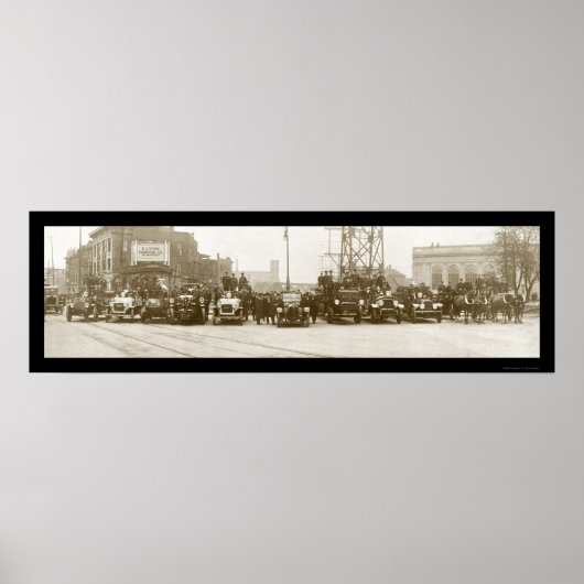 Fire Dept Niagara Photo 1921 Poster (Voorkant)
