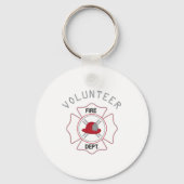 Fire Dept Volunteer Sleutelhanger (Voorkant)
