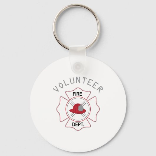 Fire Dept Volunteer Sleutelhanger (Voorkant)