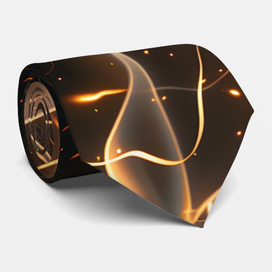 Fire design Tie / Feuer Krawatte Stropdas (Opgerold)