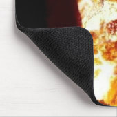 Fire Devil Horns Gepersonaliseerd Muismat (Hoek)