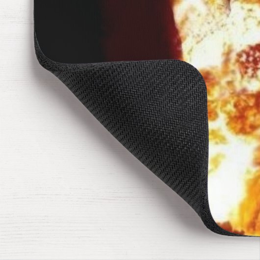 Fire Devil Horns Gepersonaliseerd Muismat (Hoek)