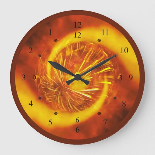 Fire Diamond V2~Time Machine Clock~Unique Design~ Grote Klok (Voorkant)