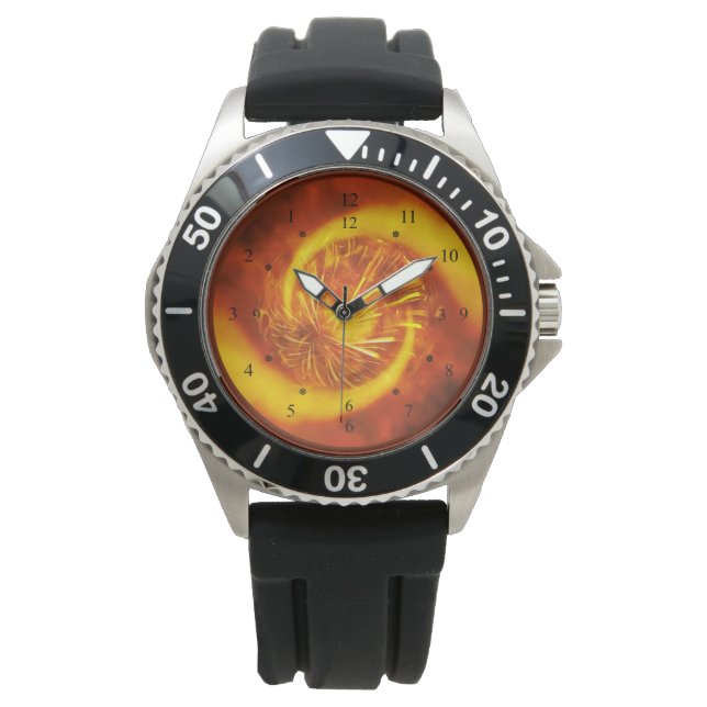 Fire Diamond V2~Time Machine Watch~Unique Design~ Horloge (Voorkant)