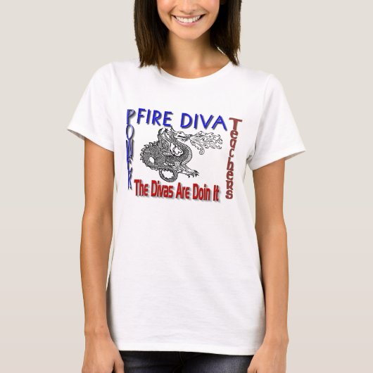 FIRE DIVAS T-SHIRT (Voorkant)