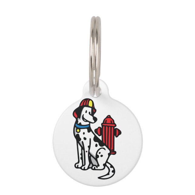 Fire Dog Huisdierpenning (Voorkant)