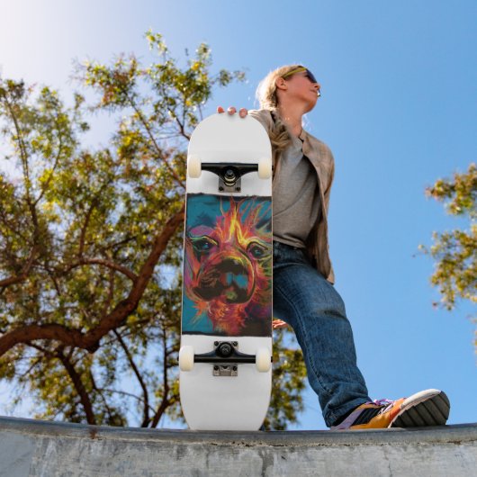 fire dog persoonlijk skateboard (Buiten 1)