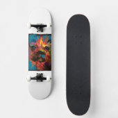 fire dog persoonlijk skateboard (Voorkant)