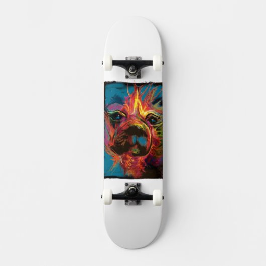 fire dog persoonlijk skateboard (Voorkant)