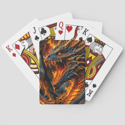 Fire Dragon Card Deck Pokerkaarten (Achterkant)