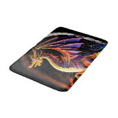 Fire Dragon Castle Fantasy Art Mythical Creaters Badmat (Gekanteld)