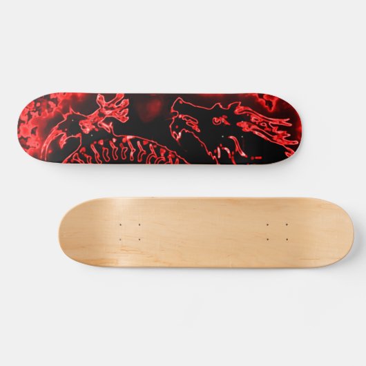 Fire Dragon Element Custom Pro Park Skateboard (Horizontaal)