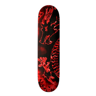 Fire Dragon Element Custom Pro Park Skateboard