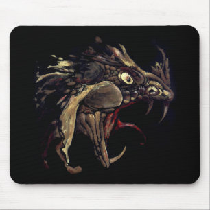 Fire Dragon Enamel Art Muismat