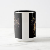 Fire Dragon Enamel Art Tweekleurige Koffiemok (Center)