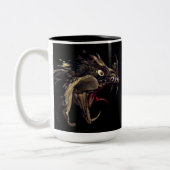 Fire Dragon Enamel Art Tweekleurige Koffiemok (Links)