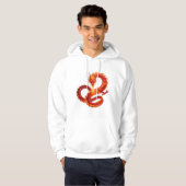 Fire Dragon Fantasy Art Design, Mythical Creature  Hoodie (Voorkant volledig)