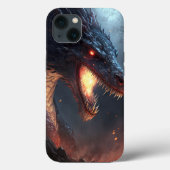 Fire Dragon Fantasy Art Hoesje-Mate iPhone Case (Achterkant)