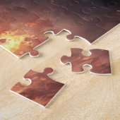 Fire Dragon Fantasy Art Jigzaag Puzzle Legpuzzel (Zijkant)