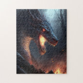 Fire Dragon Fantasy Art Jigzaag Puzzle Legpuzzel (Verticaal)
