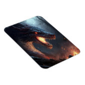 Fire Dragon Fantasy Art Magnet Magneet (Rechterzijde)