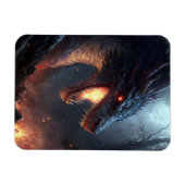 Fire Dragon Fantasy Art Magnet Magneet (Horizontaal)