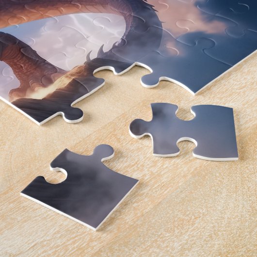 Fire Dragon Fantasy Puzzle for Game Lovers Legpuzzel (Zijkant)