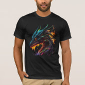 Fire Dragon Flame Dragon Graphic T-shirt (Voorkant)