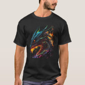 Fire Dragon Flame Dragon Graphic T-shirt (Voorkant)