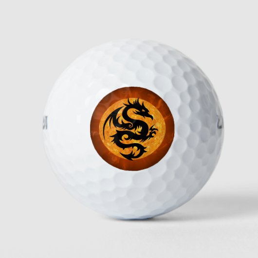 Fire Dragon Golf Balls Golfballen (Voorkant)